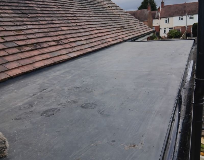 flat roof completed in Nuneaton