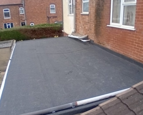 finished flat roof in Nuneaton by MN Rooflines